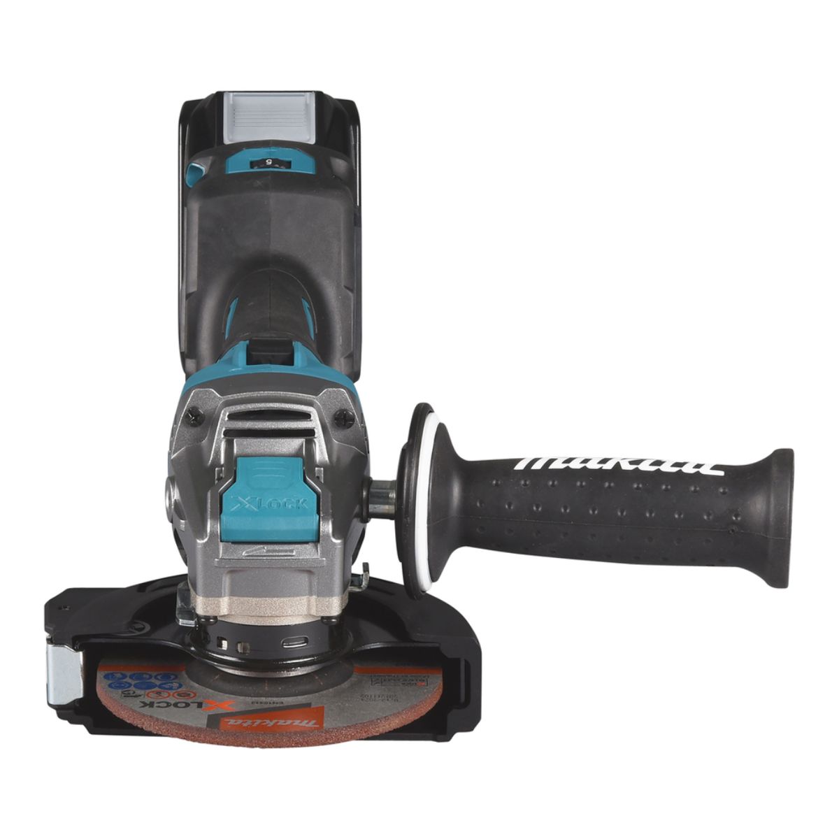 Makita Akku-Winkelschleifer 40V max. / 4,0 Ah, 2 Akkus + Ladegerät im MAKPAC GA041GM201