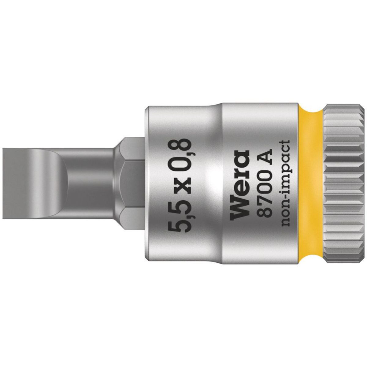 Wera 8700 A FL Schlitzschrauben Zyklop Bitnuss mit 1/4"-Antrieb
