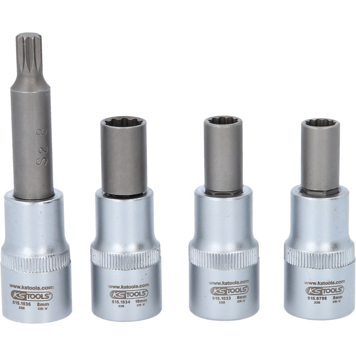KS Tools OZ Spezial-Alu-Felgen-Stecknuss-Satz für mehrteilige OZ-Felgen, 4-tlg