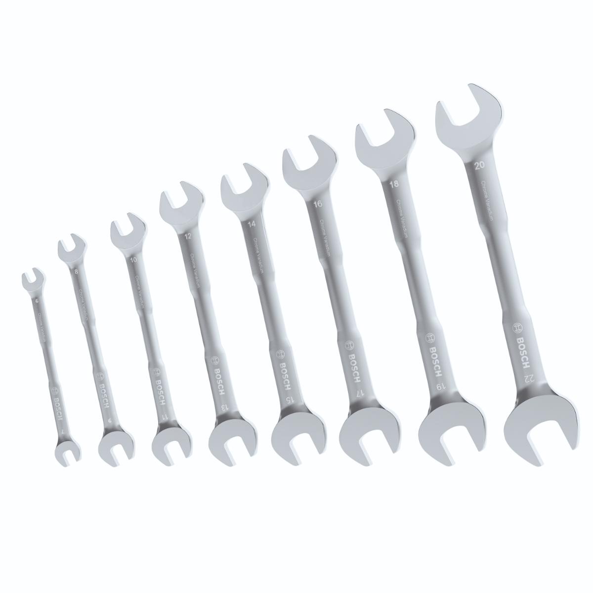Bosch Doppelmaulschlüssel-Set 8-teilig