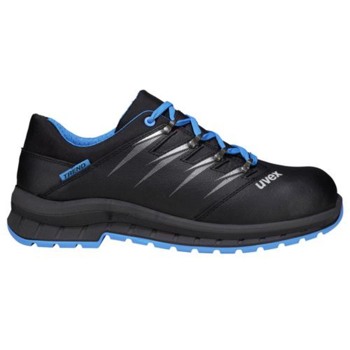 uvex 2 trend Sicherheitsschuh S2 Halbschuh, blau/schwarz