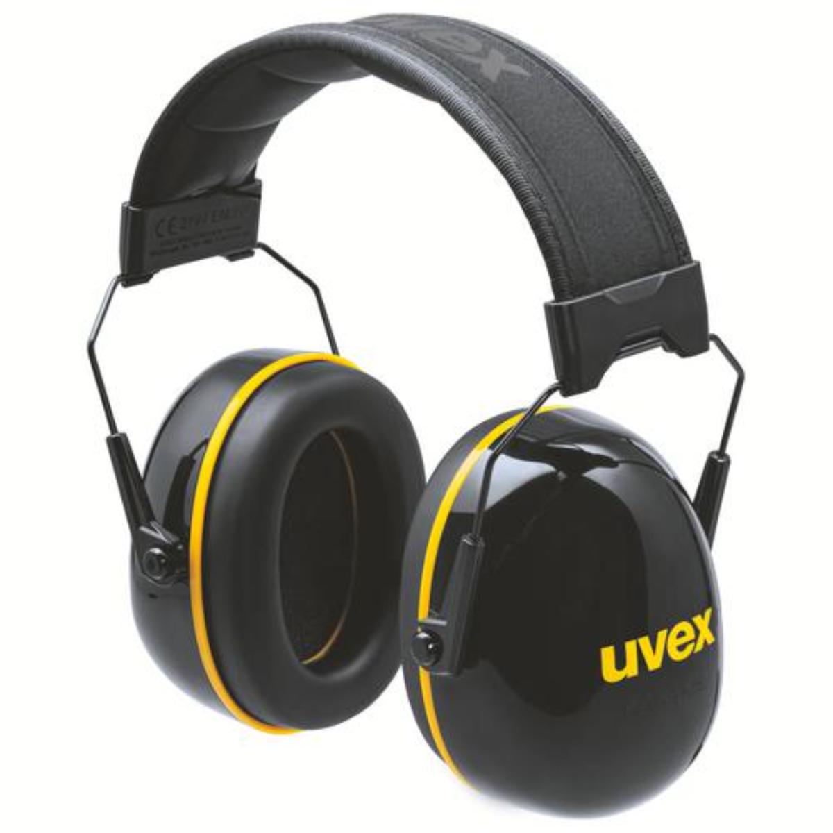 uvex K20 Kapselgehörschutz schwarz/ gelb SNR 33 dB
