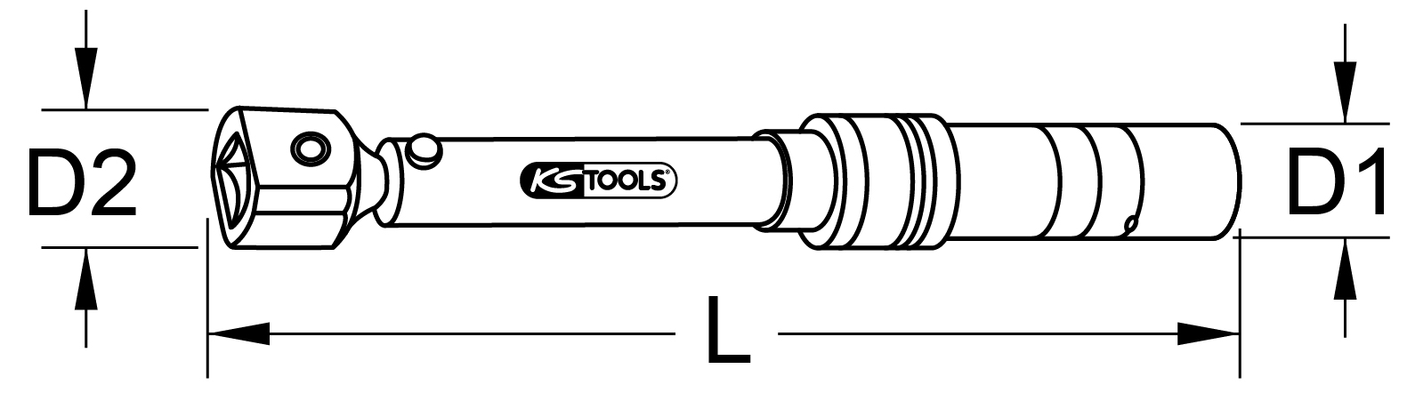 KS Tools Industrie Einsteck-Drehmomentschlüssel