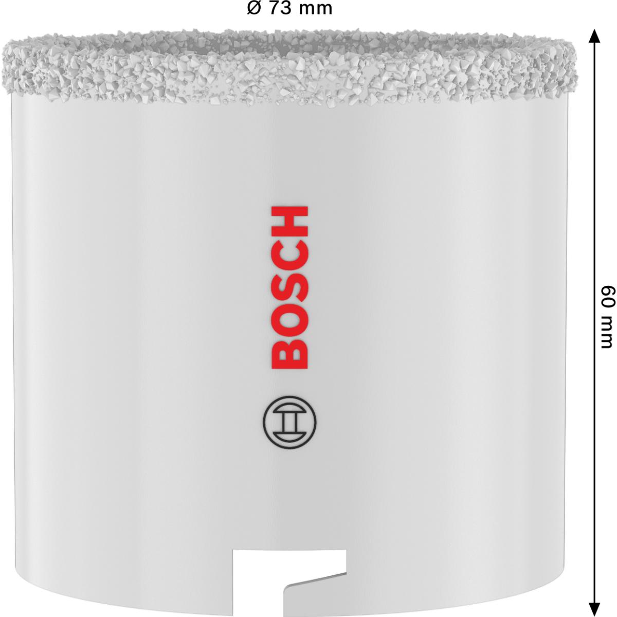 Bosch Brick and Soft Tile Lochsäge mit Aufsteckhalter, 73 x 60 mm