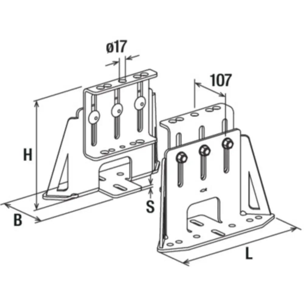 Fischer Festpunktsattel schwer FFS-H2