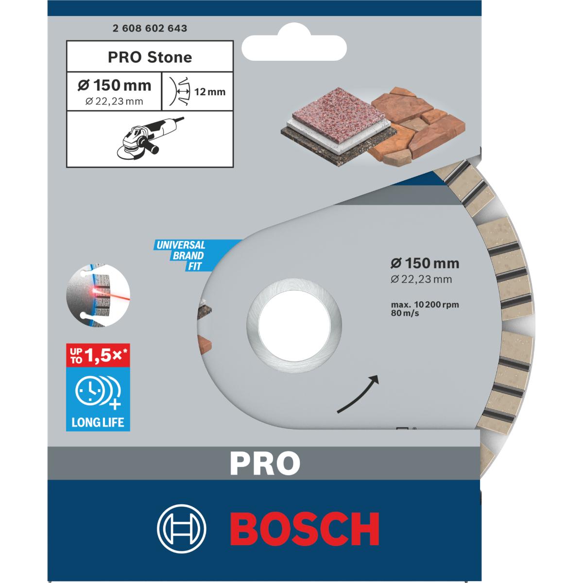 Bosch PRO Diamanttrennscheibe Best for Stone