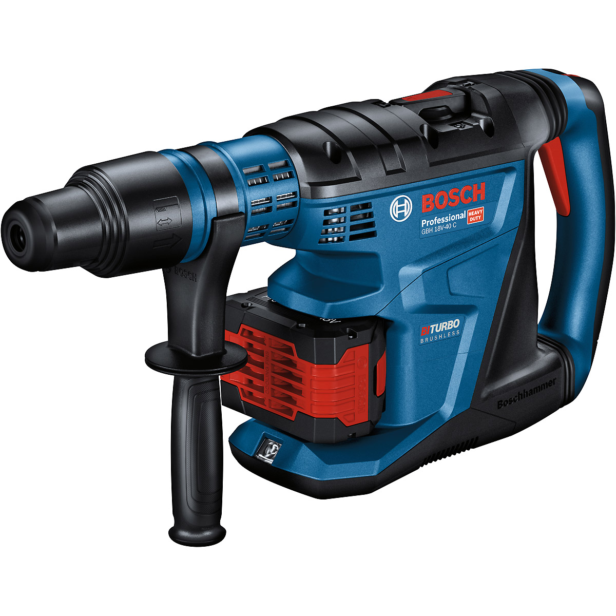 Bosch Akku-Bohrhammer BITURBO mit SDS max GBH 18V-40 C, mit XL-BOXX mit Zubehör-Set