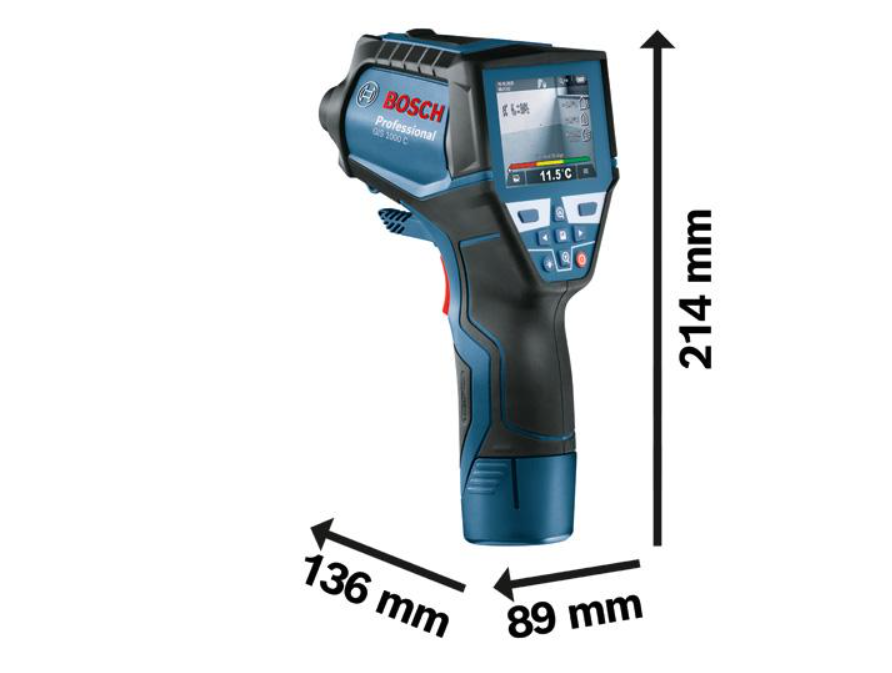 Bosch Thermodetektor GIS 1000 C, mit Akku-Adapter