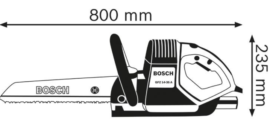 Bosch Elektrofuchsschwanz GFZ 16-35 AC