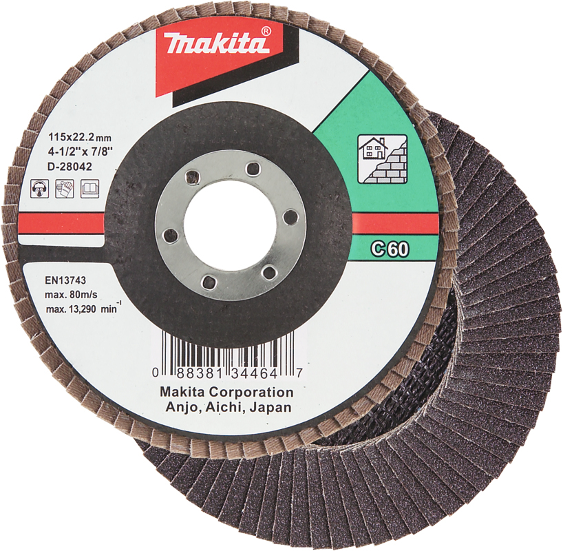 Makita Fächerschleifscheibe 115mm C60F - D-28042