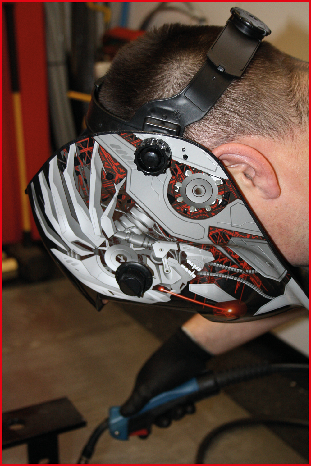 KS Tools Schweißer-Schutzhelm, Steel Design