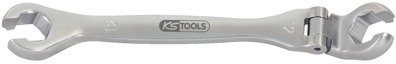 KS Tools CHROMEplus Offener Doppel-Ringschlüssel mit Gelenk