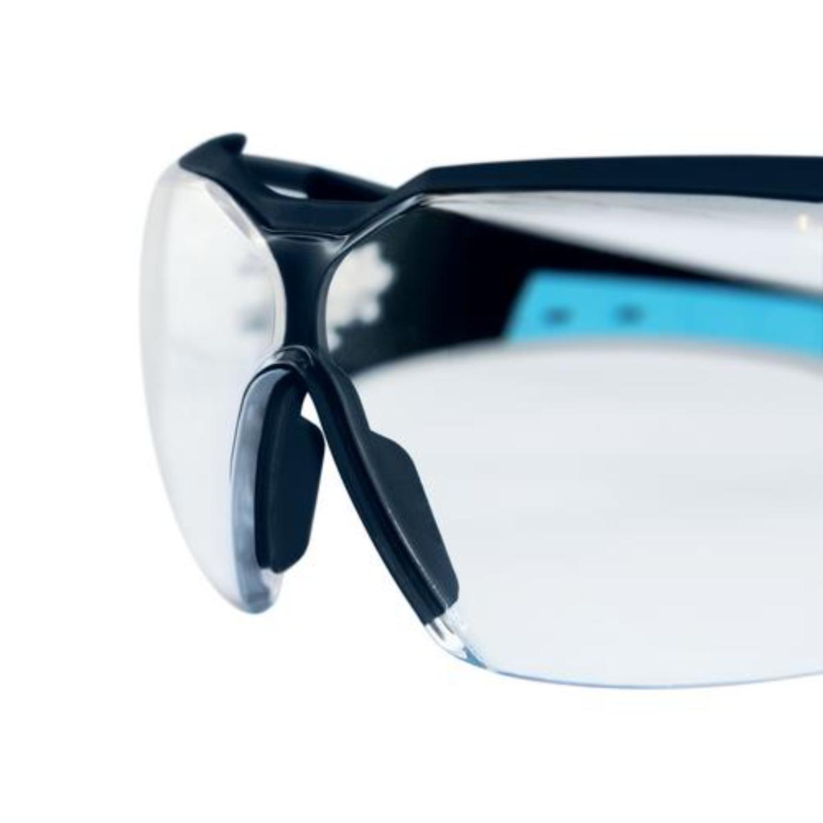 uvex Bügelbrille pheos cx2 schwarz, hellblau