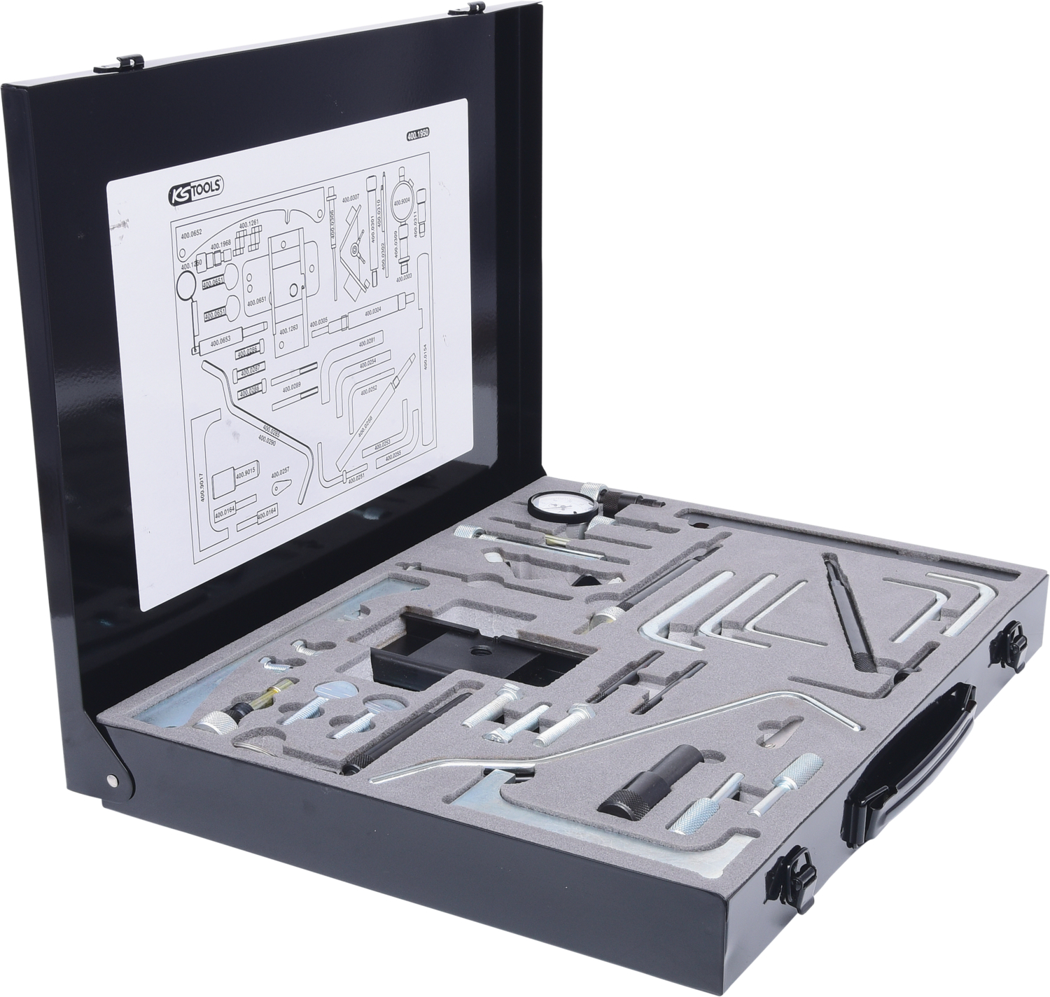 KS Tools Universal - Motoreinstell-Werkzeug-Satz für Dieselmotoren, 41-tlg