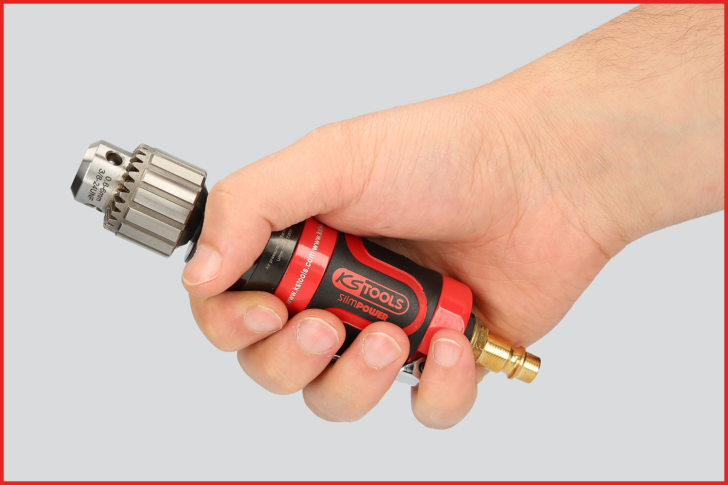 KS Tools 3/8" SlimPOWER Mini-Druckluft-Stabbohrmaschine, 7.000U-min