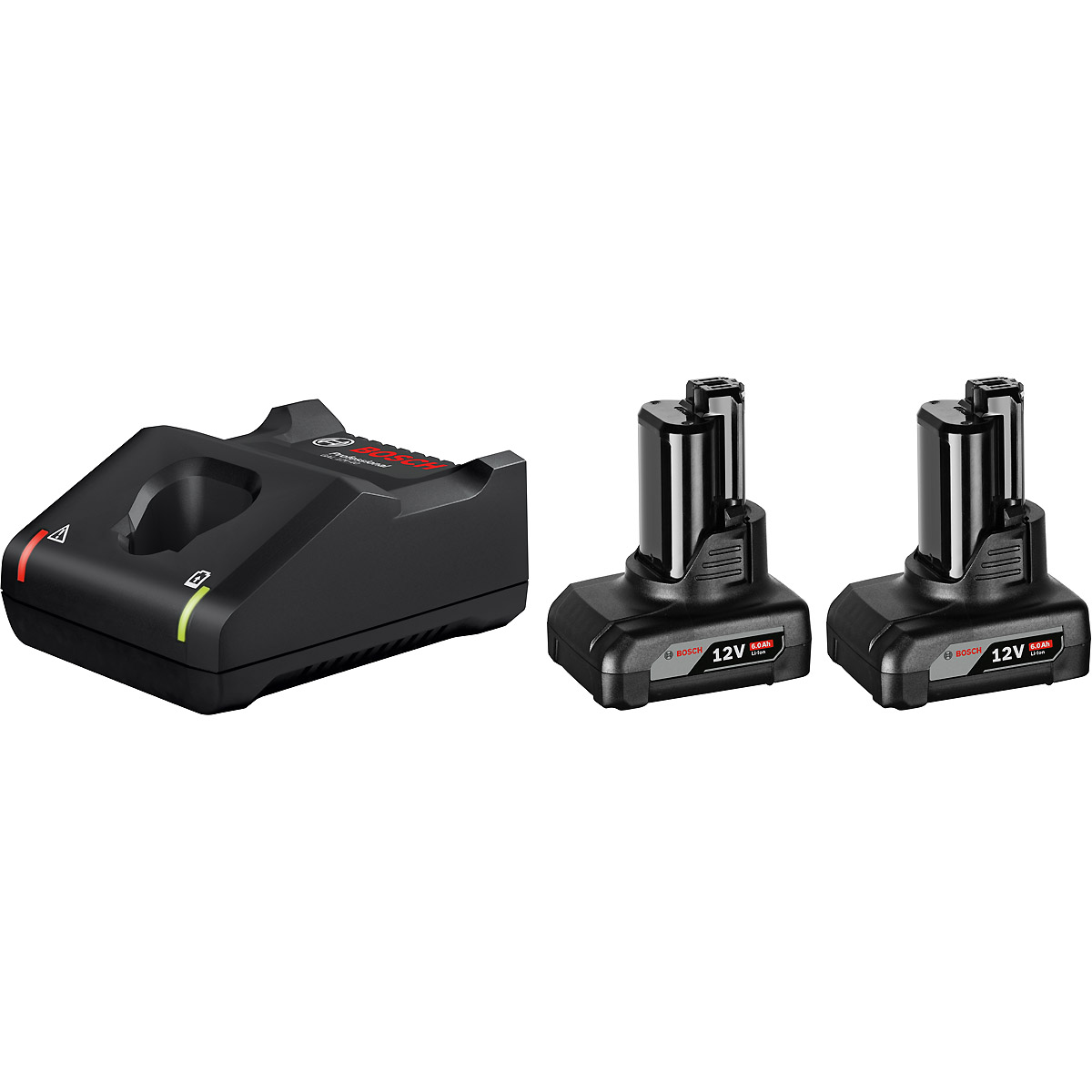 Bosch Akku Starter-Set: 2 x GBA 12 Volt, 6.0 Ah und GAL 12V-40