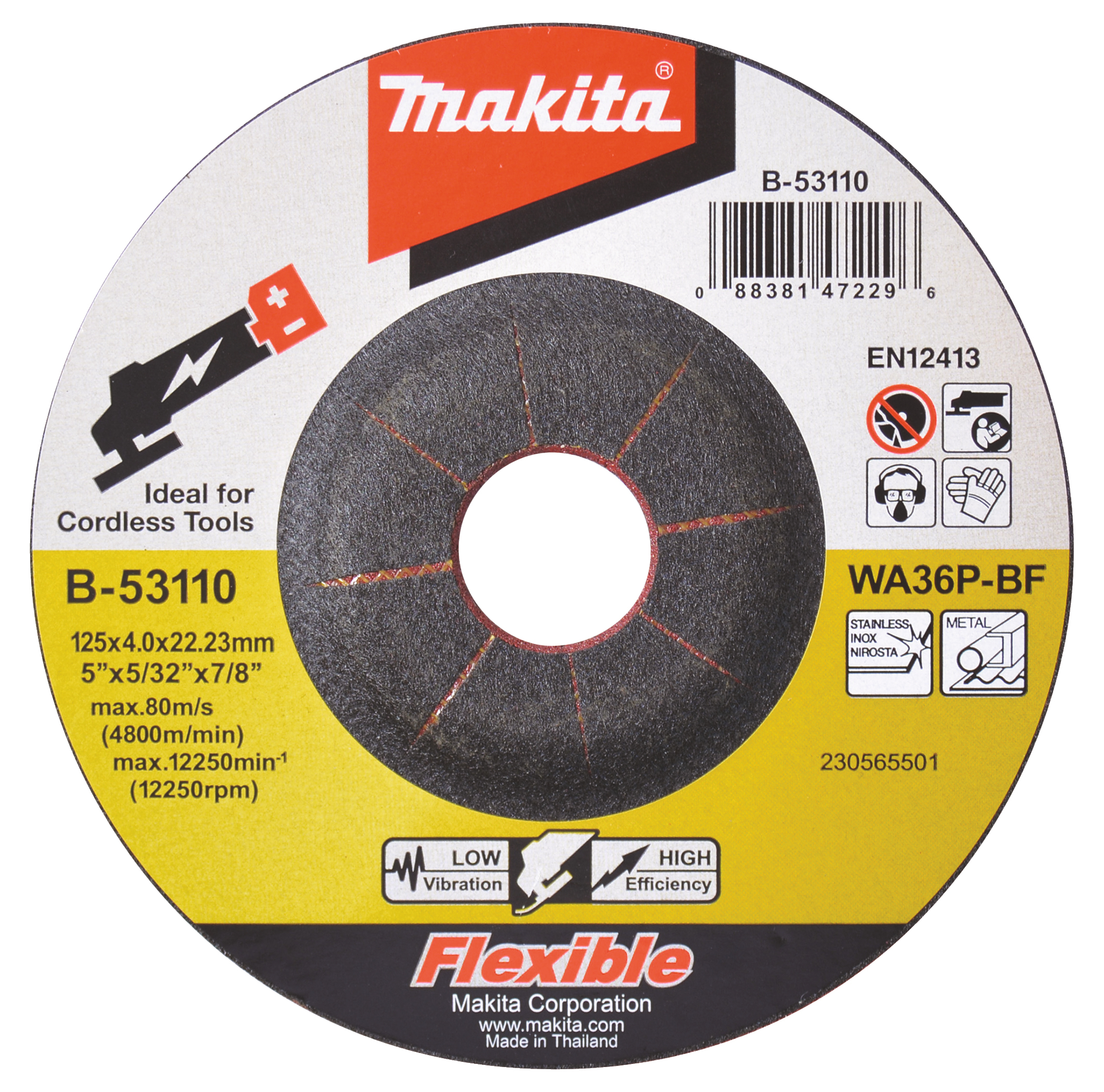 Makita Schruppscheibe flexibel, 125 mm - B-53110
