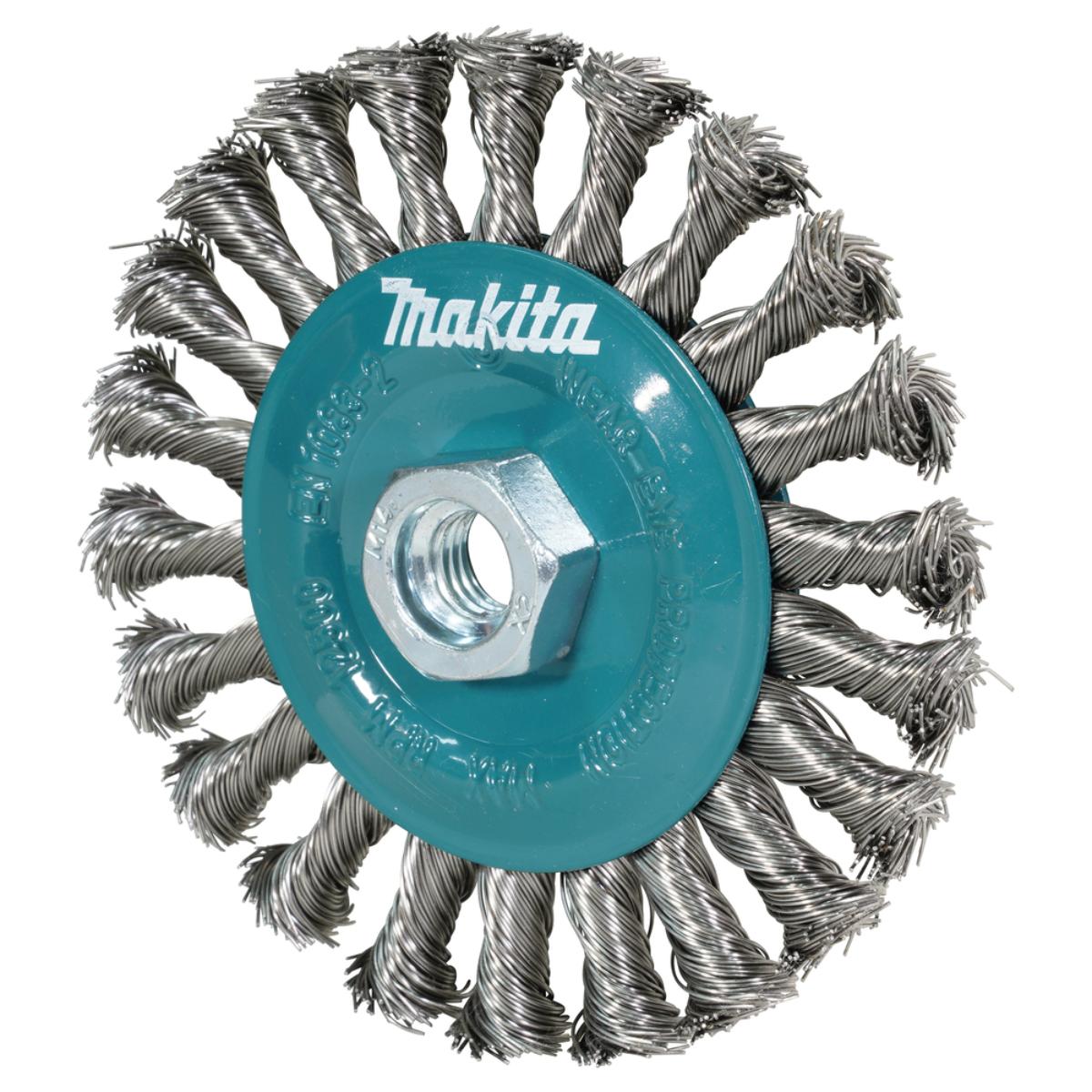 Makita Rundbürste 125mm gezopft INOX - D-77540