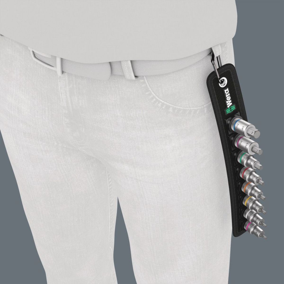 Wera Belt B Imperial 1 Zyklop Bitnuss-Satz Innensechskant + Haltefunktion, 3/8"-Antrieb, 8-teilig