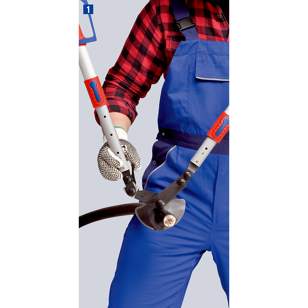 KNIPEX Kabelschere (Ratschenprinzip)