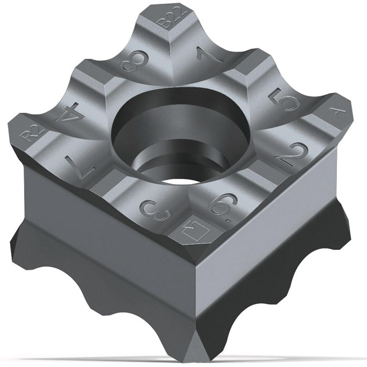 Fein Wendeschneidplatte SX Radius 1,2 mm für NE-Metalle und weiche Materialien, 10-Stück