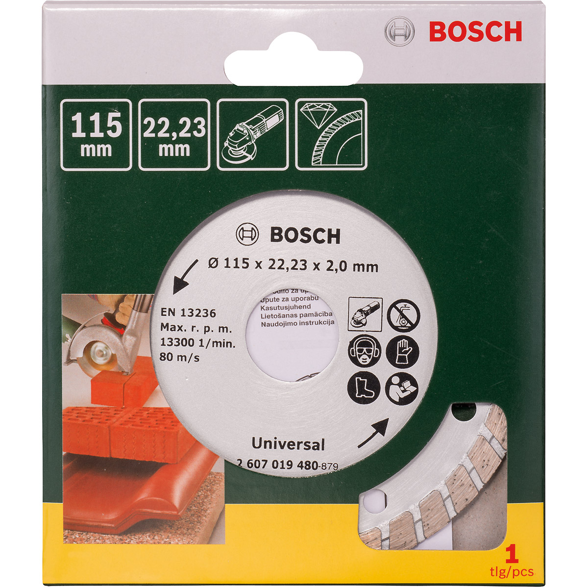 Bosch Diamanttrennscheibe Turbo, 115mm