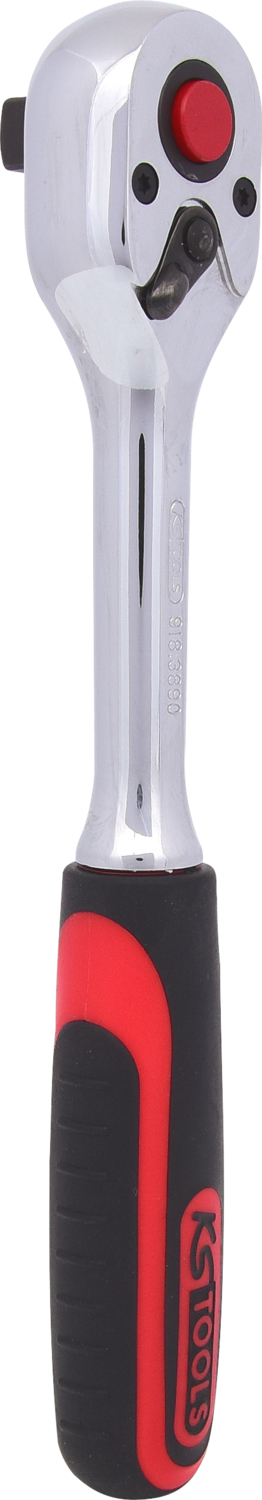 KS Tools 3/8" CHROMEplus Umschaltknarre, 72 Zahn, Kunststoffgriff