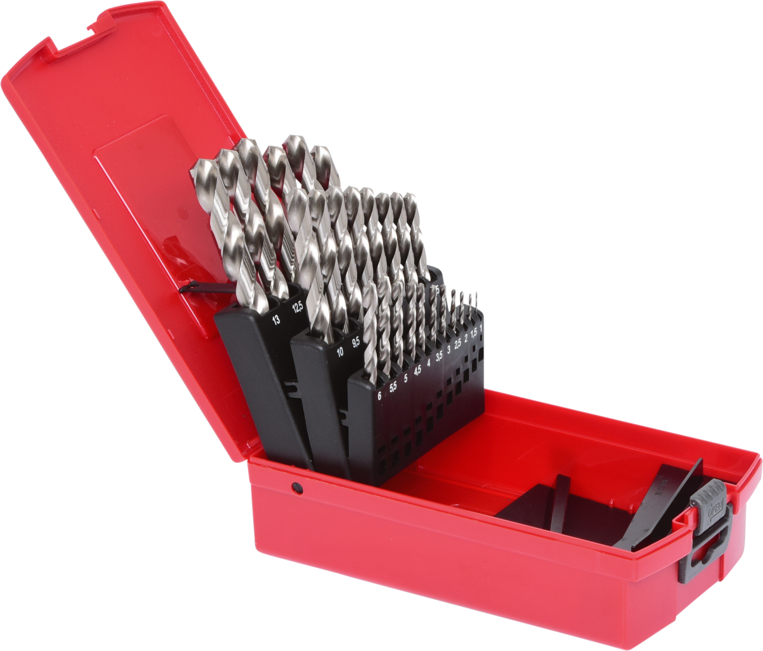 KS Tools HSS-G Spiralbohrer-Satz, Kunststoffkassette, 25-tlg 1-13mm