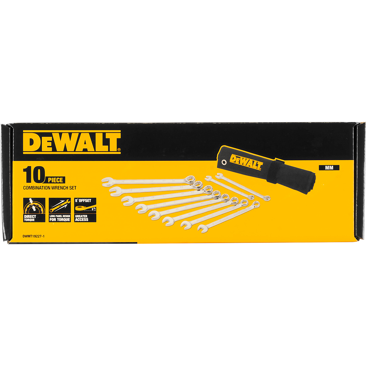 DEWALT Ring-Maulschlüssel Set metrisch DirectTorque 10-tlg.