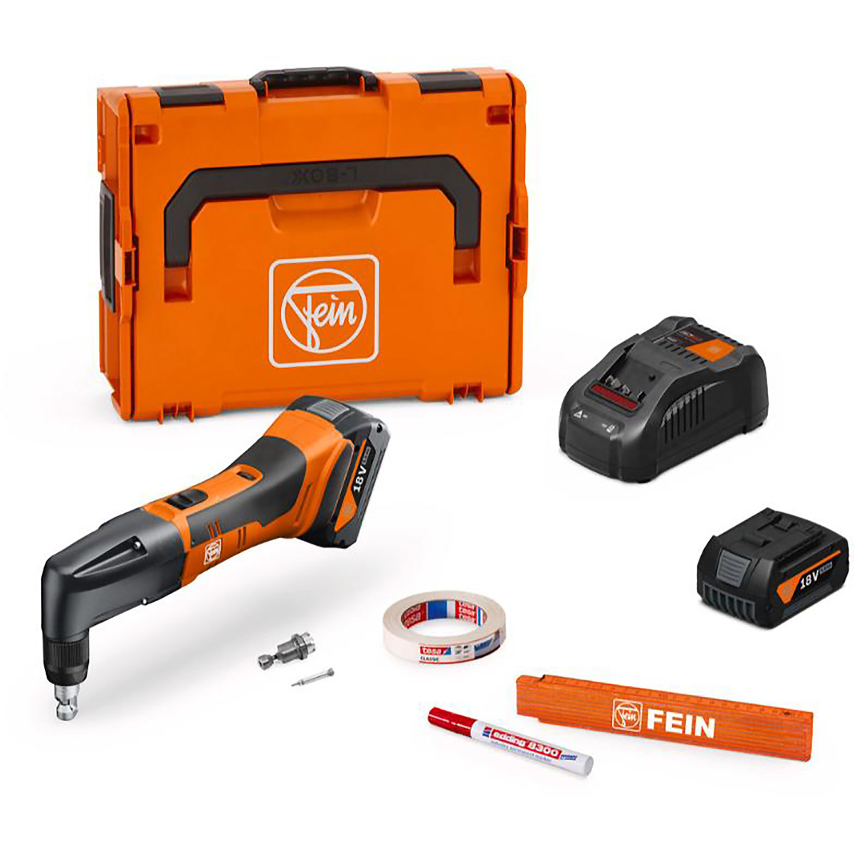 Fein Akku-Knabber bis 1,3 mm ABLK 18 1.3 CSE AS Set 2x 5 Ah
