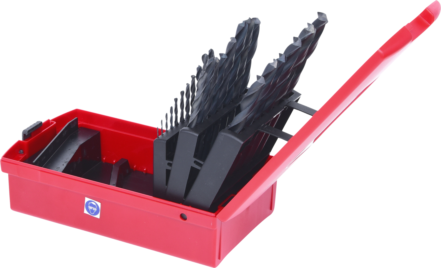 KS Tools HSS-R Spiralbohrer-Satz, Kunststoffkassette, 25-tlg, 1-13mm