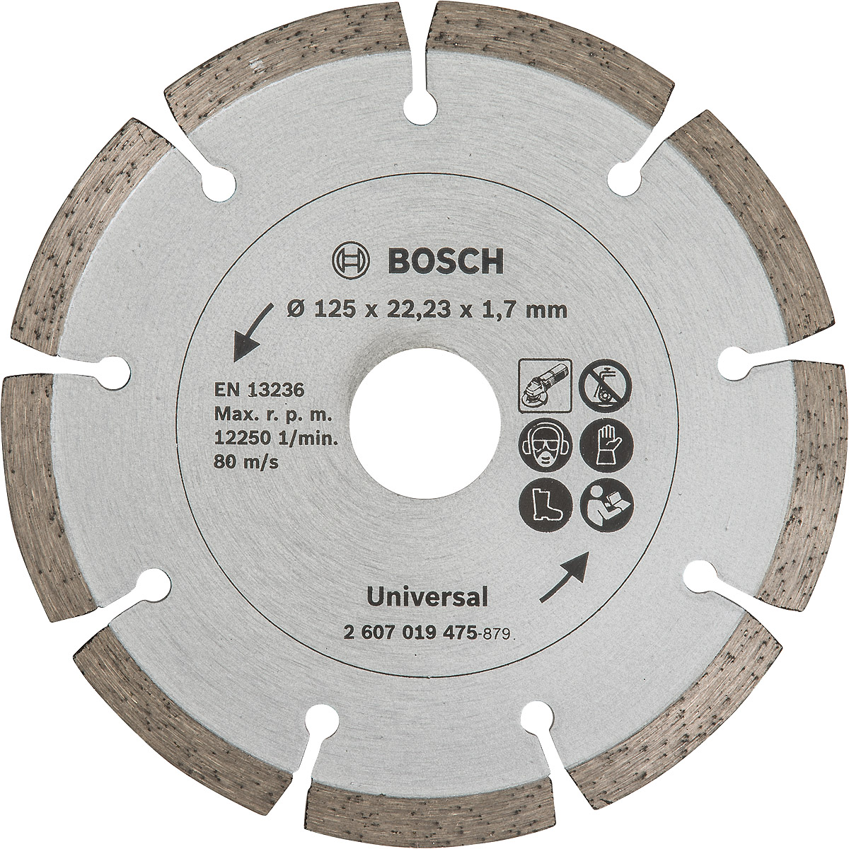 Bosch Diamanttrennscheibe für Baumaterial