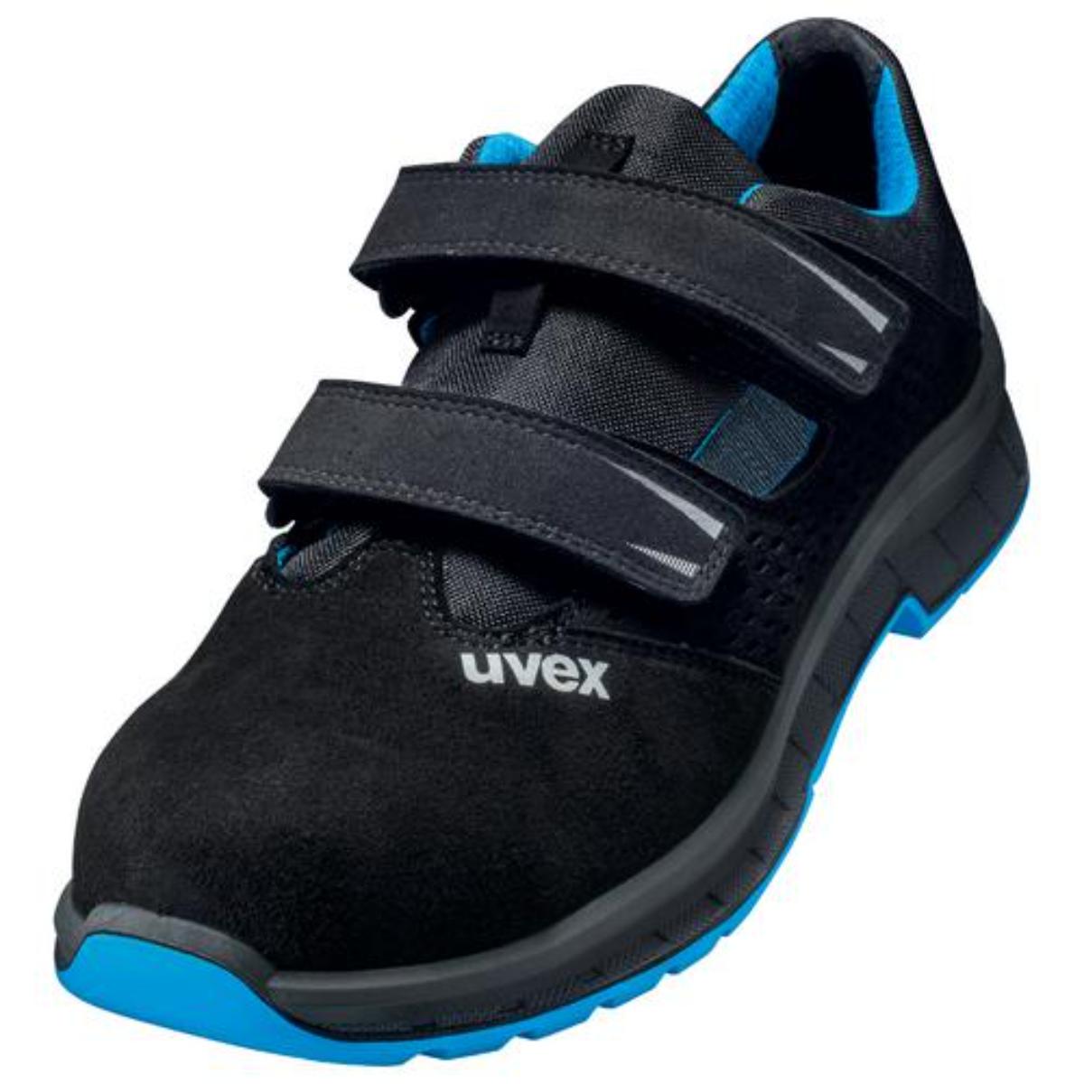 uvex 2 trend Sicherheitsschuh Sandalen S1, blau/schwarz