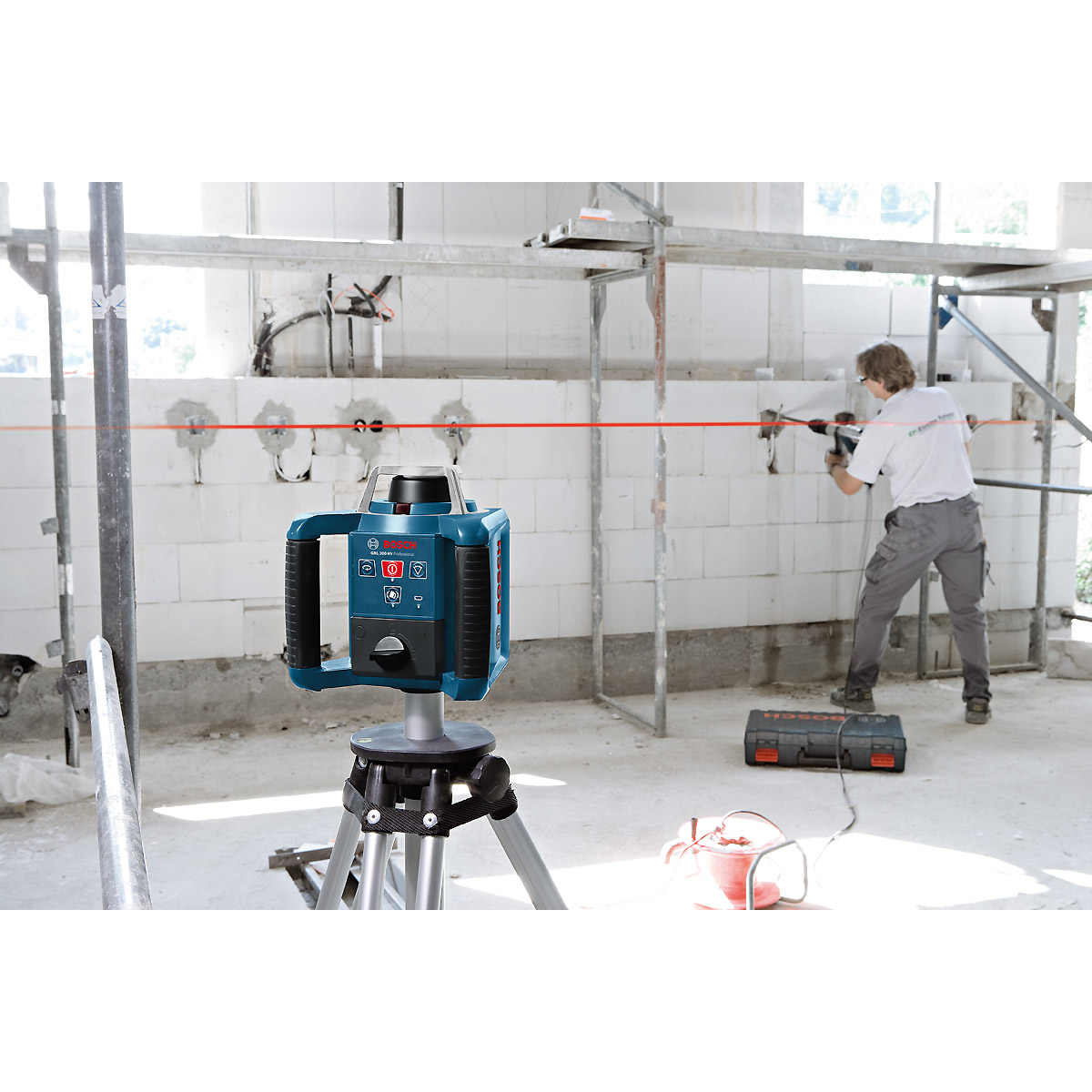 Bosch Rotationslaser GRL 300 HV + LR 45 in L-BOXX