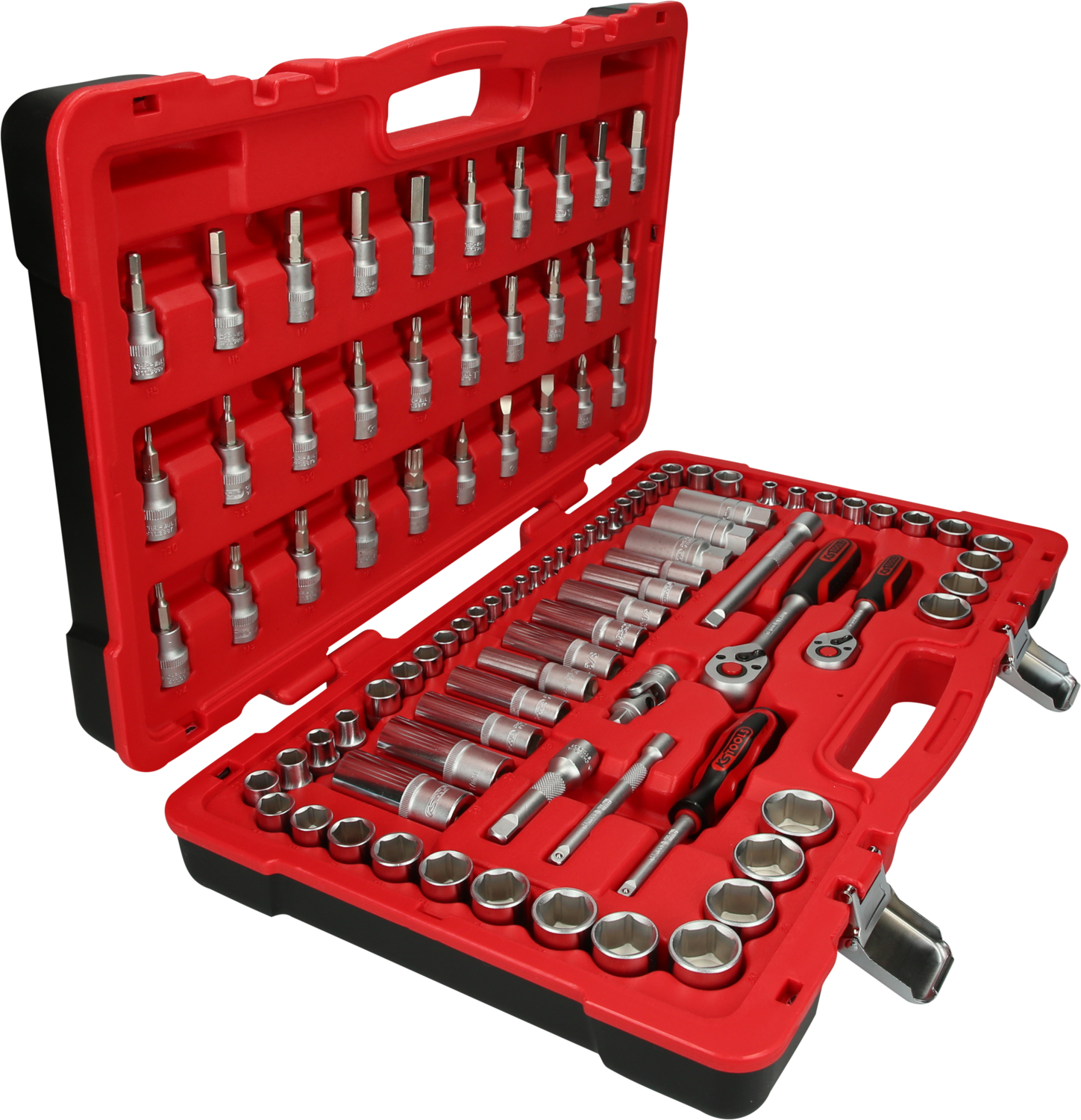 KS Tools 1/4"+3/8" Steckschlüssel-Satz, 100-tlg