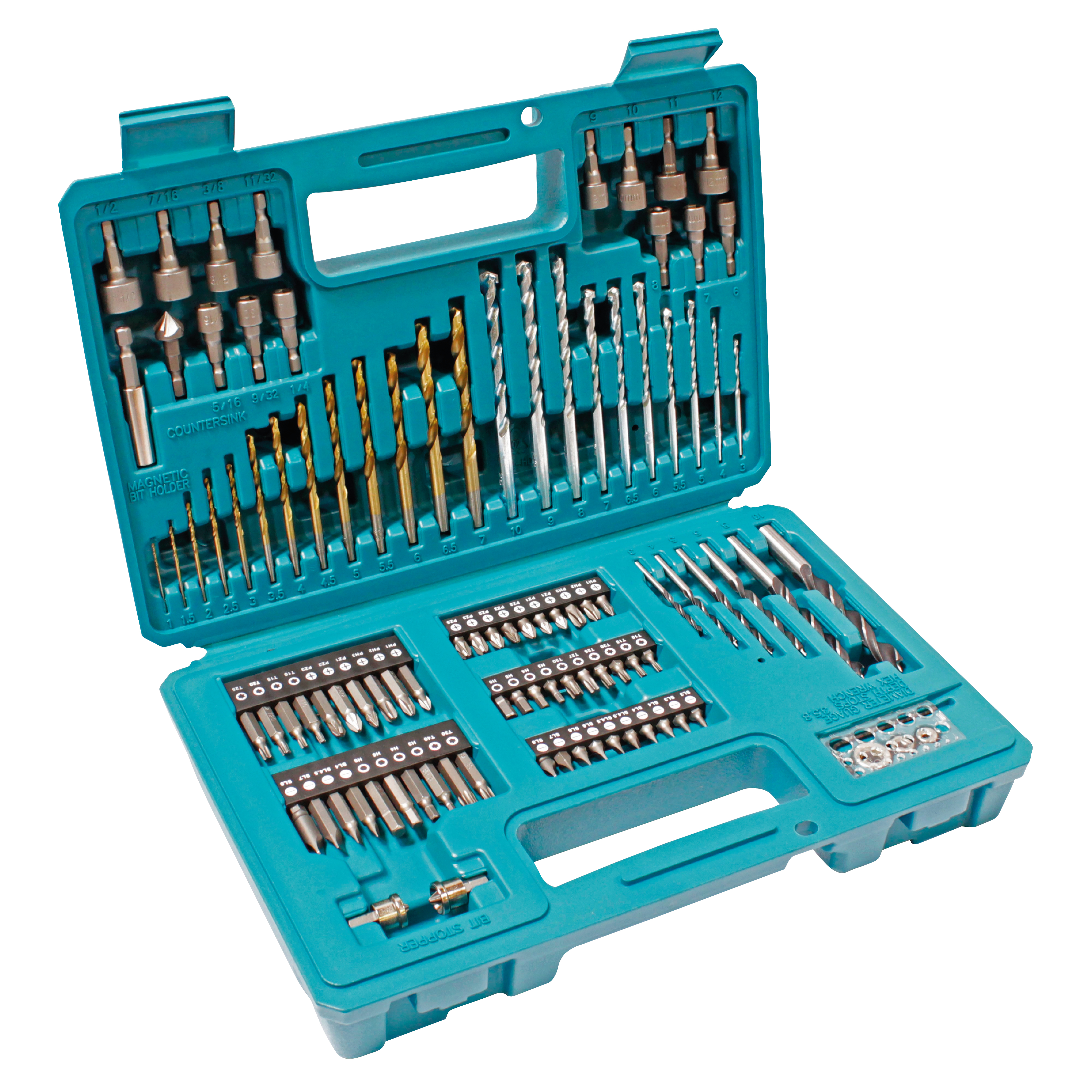 Makita Bohrer-Bit-Set, 102-teilig - Bohrer - Bits - Steckschlüsseleinsätze - B-68432