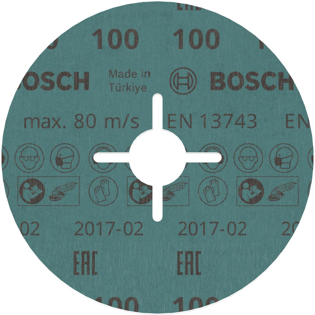 Bosch PRO Fiberschleifscheibe R780 Best for Metal and Inox 125mm
