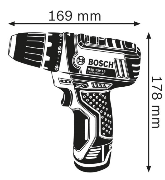 Bosch Akku-Bohrschrauber GSR 12V-15, Solo Version, im Karton