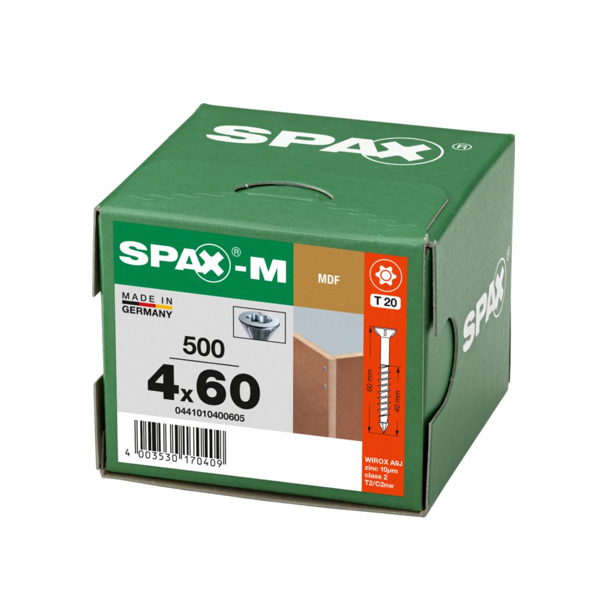 SPAX-M SENKKOPF T-STAR PLUS T20 TEILGEWINDE CUT WIROX 500 Stück