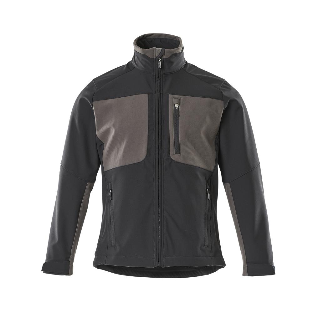 MASCOT Lagos Softshell Jacke YOUNG Schwarz / Dunkelanthrazit