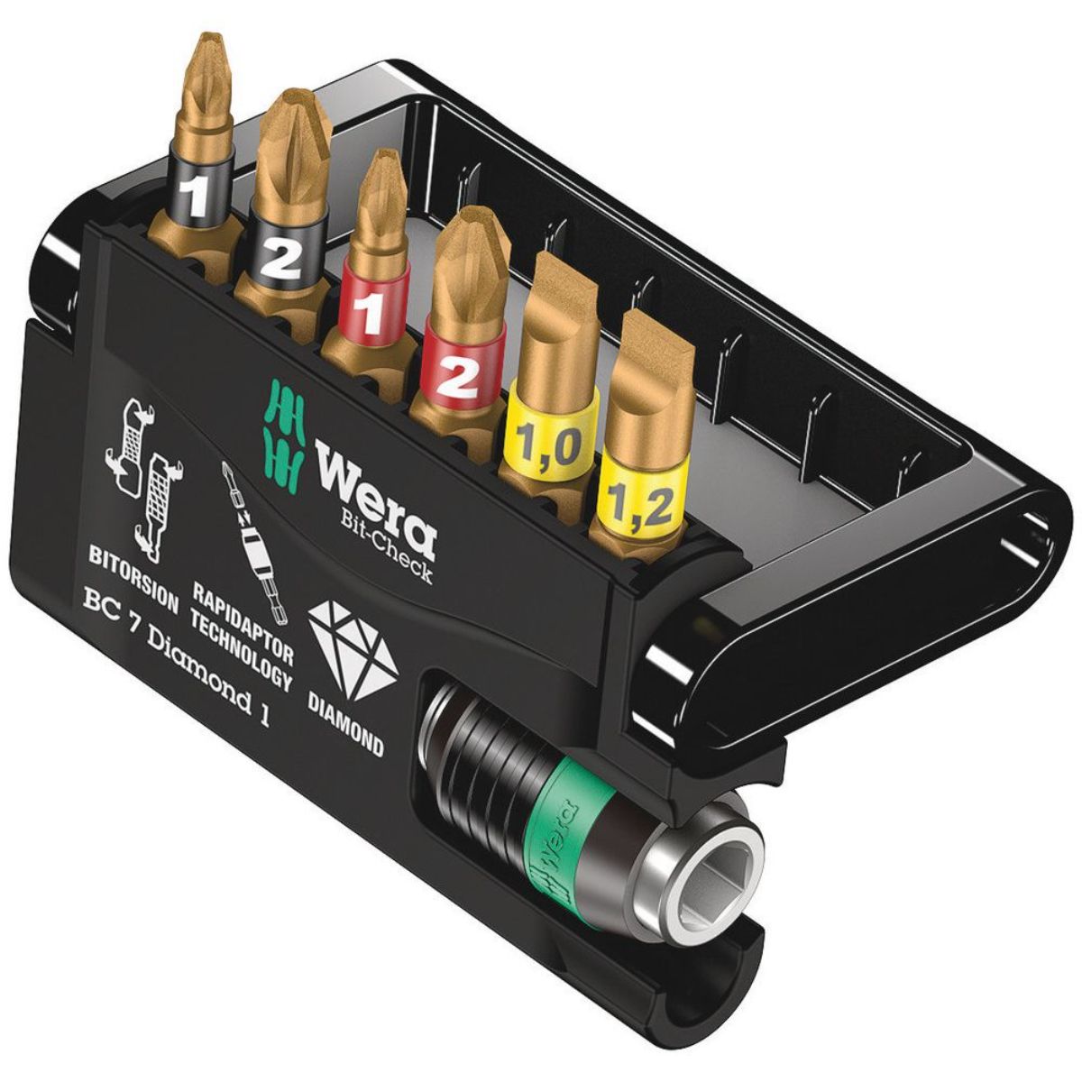 Wera Bit-Check 7 Diamond 1, 7-teilig