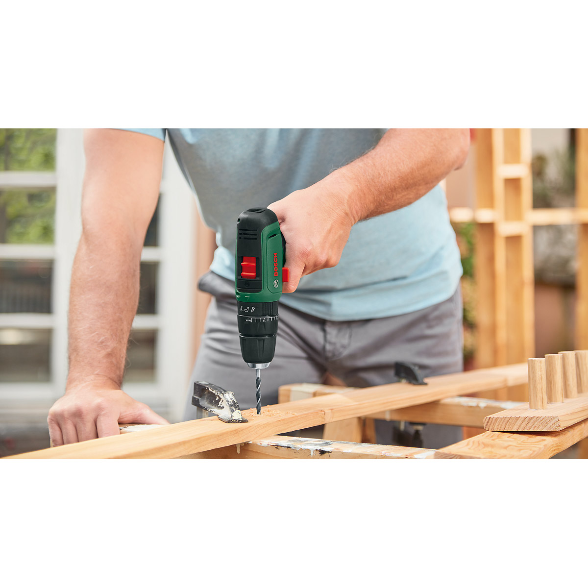 Bosch Akku-Zweigang-Schlagbohrschrauber EasyImpact 1200 mit 1x Akkupack, Ladegerät