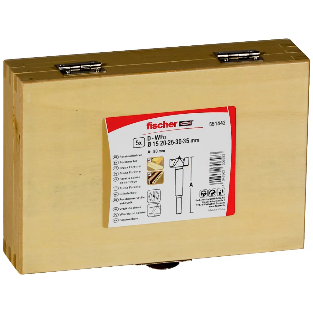 Fischer Forstnerbohrer D-WFo Set (5)