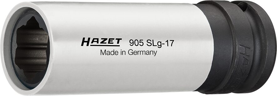 HAZET Schlag- Maschinenschrauber Steckschlüssel-Einsatz, Sonderprofil, (1/2 Zoll), Radschrauben Hybr