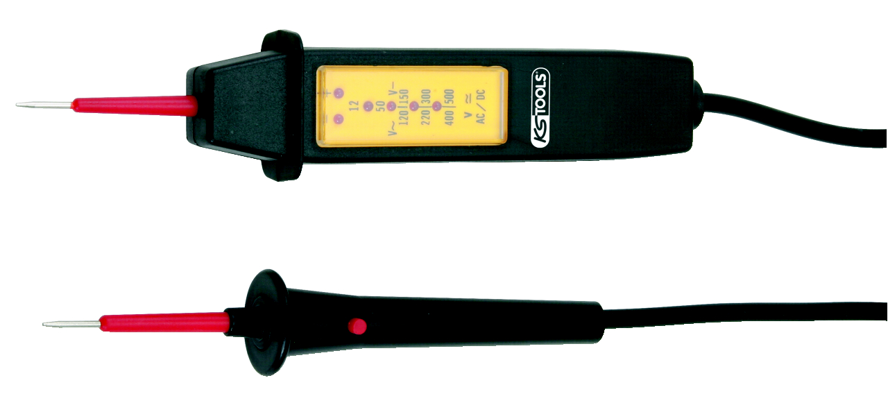 KS Tools Universal-Spannungsprüfer mit Schutzisolierung 12 - 500 V