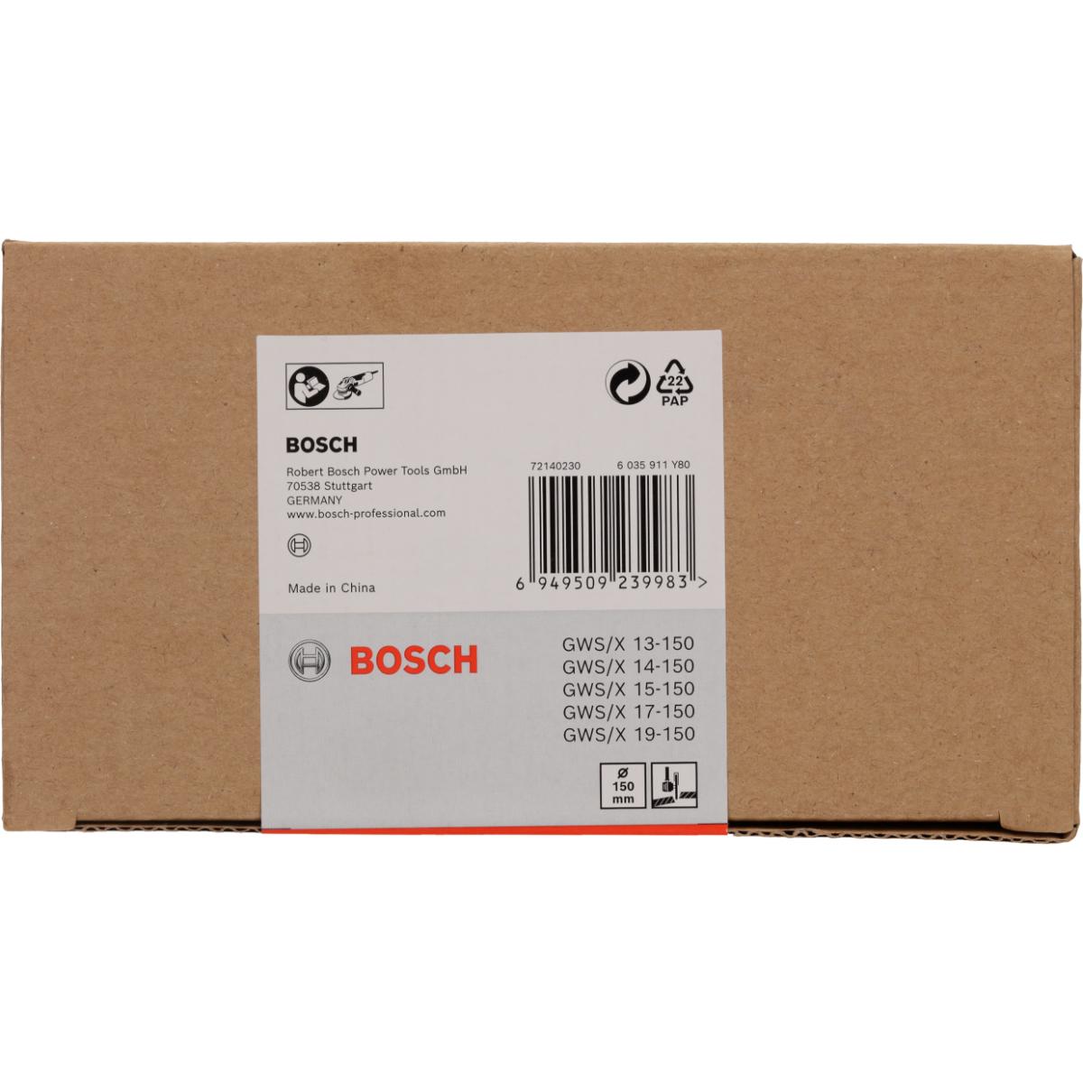 Bosch Schutzkombinationshaube zum Schneiden, Aufhebelung aus Metall