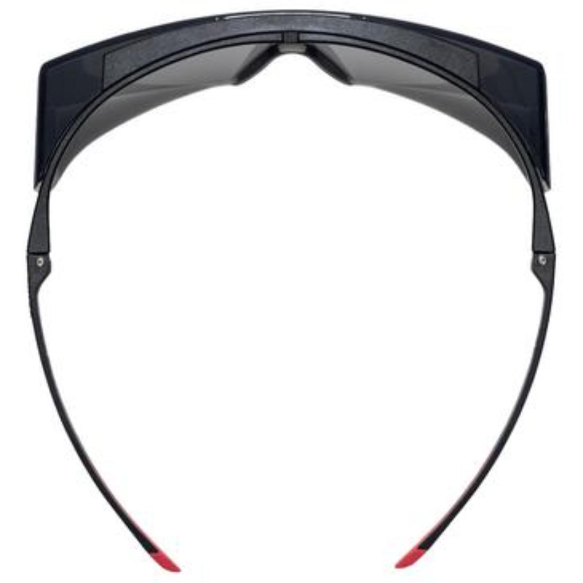 uvex Überbrille super f OTG Infrarotschutz 3,0 schwarz, rot