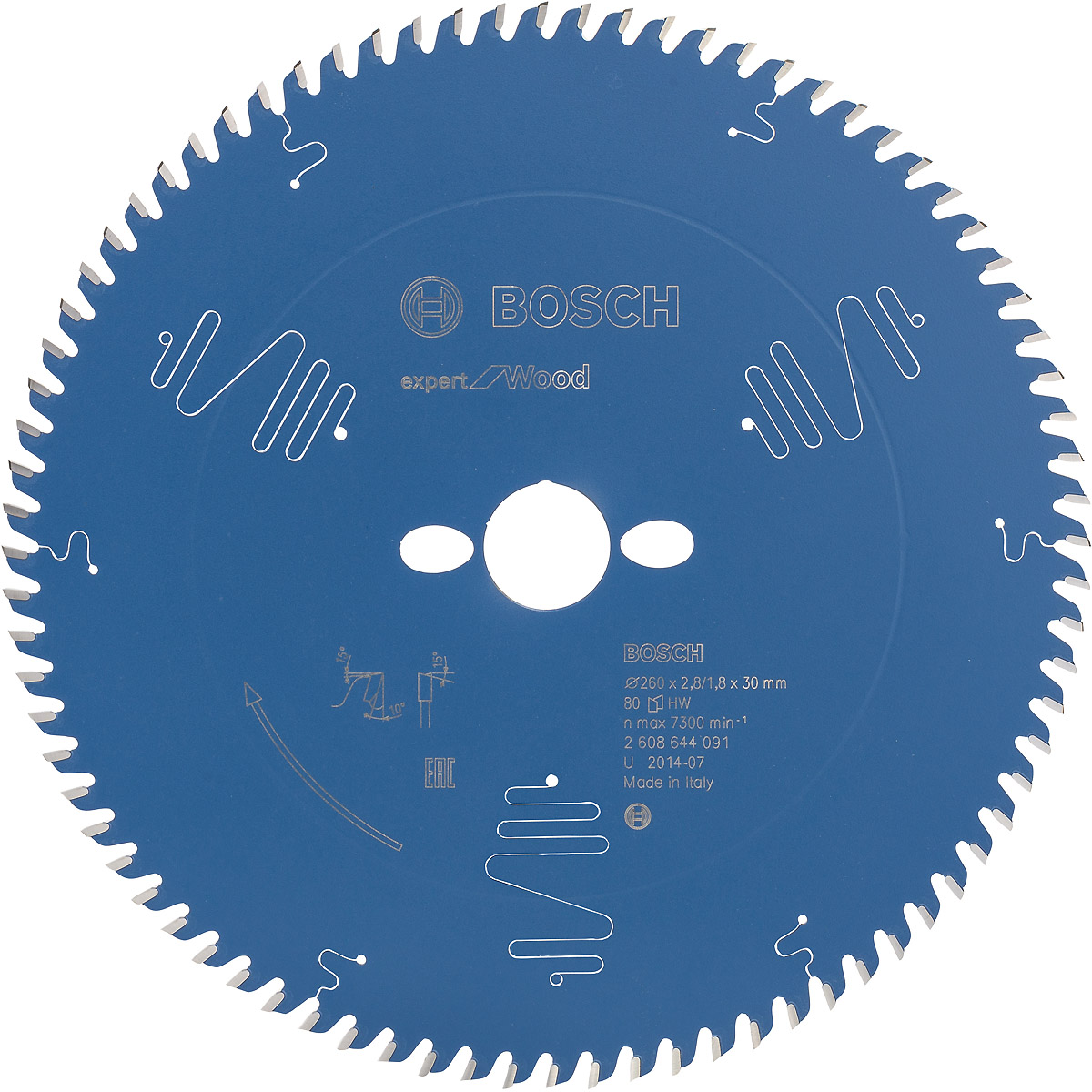 Bosch Kreissägeblatt Expert for Wood ø 260 mm