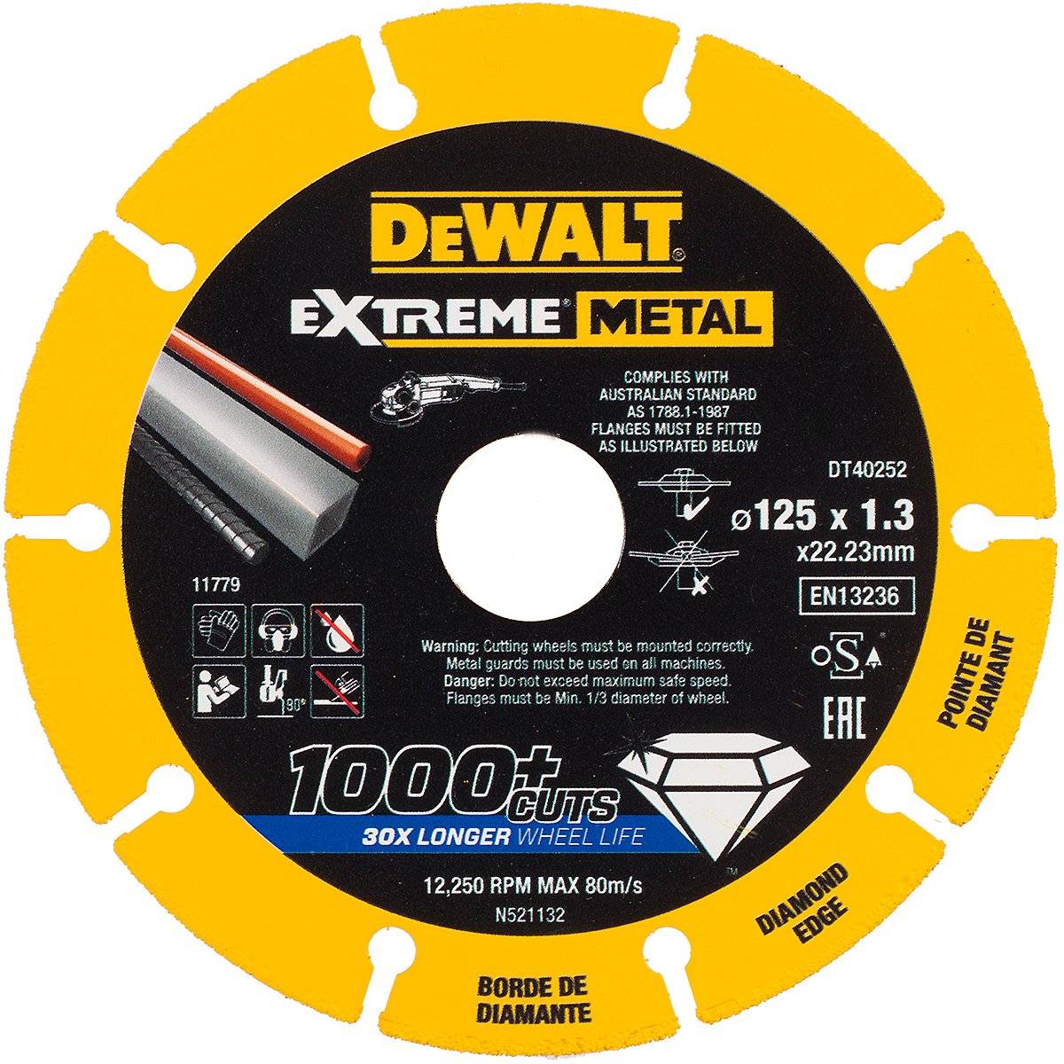 DEWALT EXTREME Metall Diamanttrennscheibe