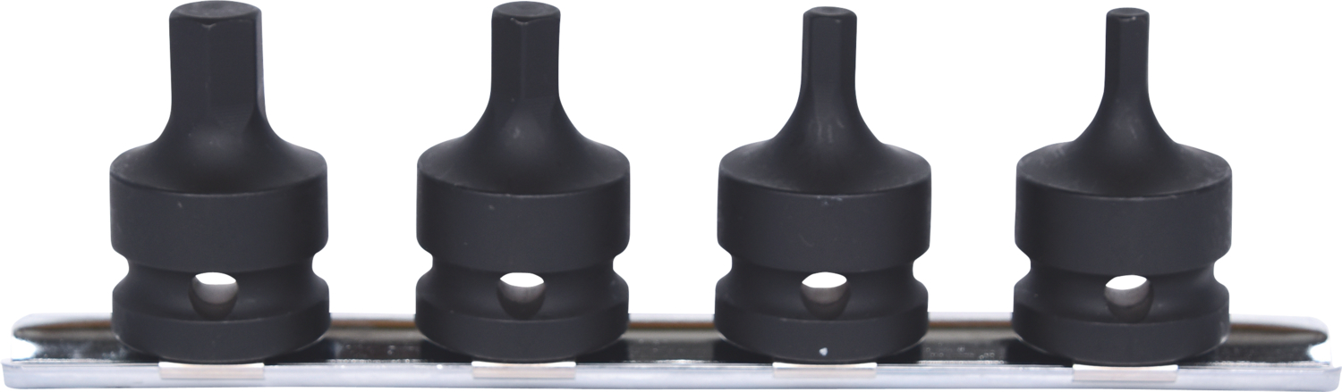 KS Tools 1/2" Kraft-Bit-Stecknuss-Satz, kurz, 4-tlg